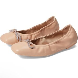 Stuart Weitzman Women's Sw Bow Ballet Flat Adobe